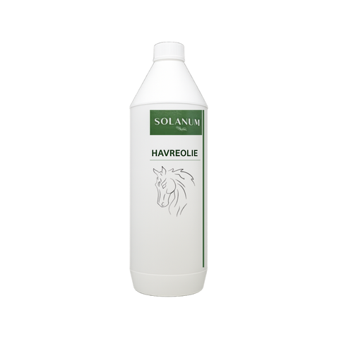 Solanum Havreolie (GMO FRI) - yderst skånsom pleje for følsomme maveproblemer hos hest