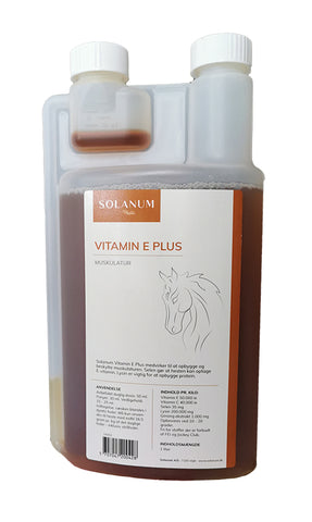 Produktbillede af Solanum Vitamin E plus 1 liter til hest